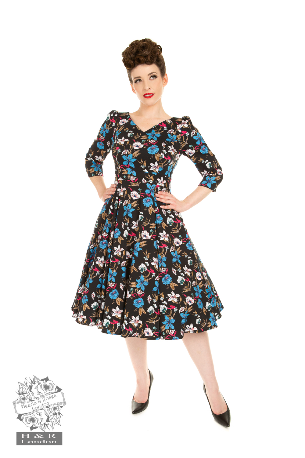 Stacy Floral Swing Dress